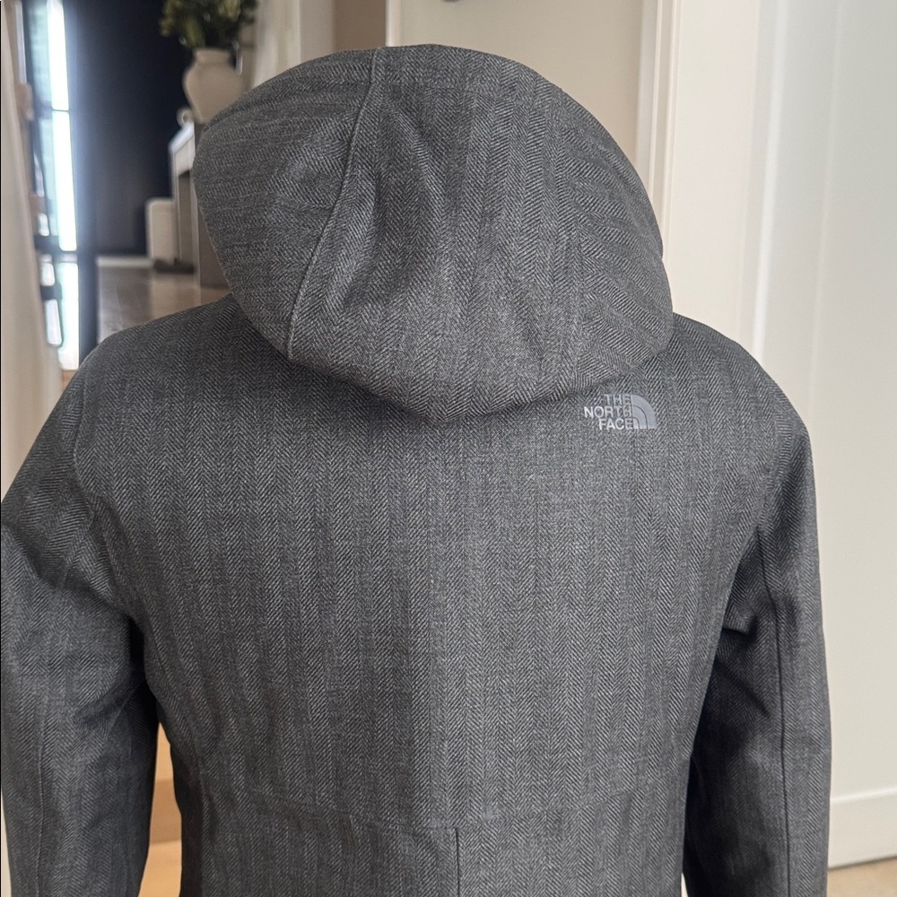 The North Face Temescal DryVent Geay Herringbone Trench Anorak Coat Size M - Picture 4 of 12